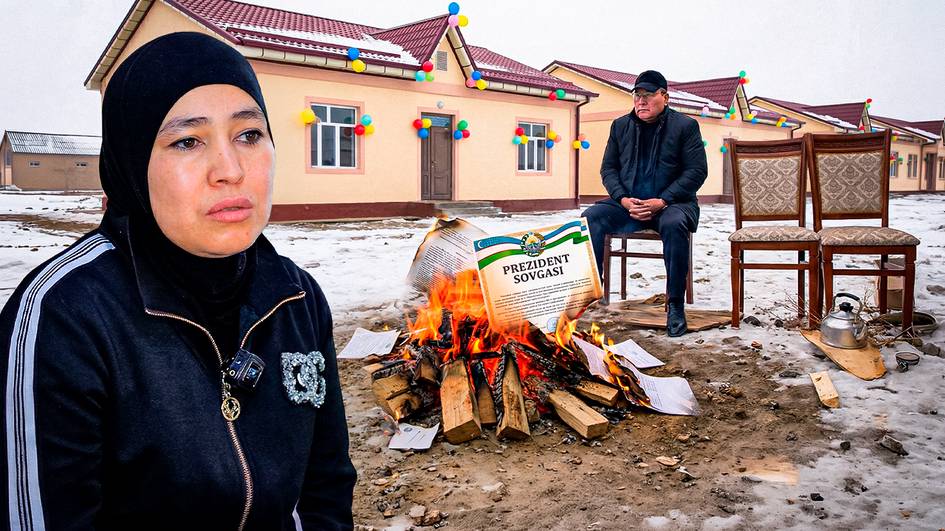 “Andijoncha koʻzboʻyamachilik” davom etadi: uch bolali ayolga “Prezident sovgʻasi” sifatida berilgan uy tortib olinyapti